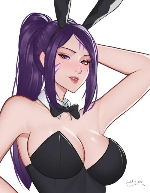 Thumbnail Sexy Bunny Kaisa Shio - Rule34LoL Art by Knight_Prime_4597