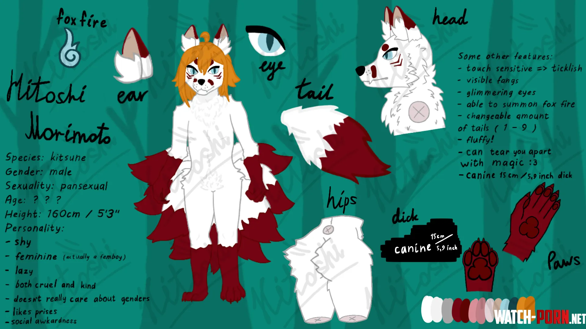 Remade ref sheet of Hitoshi Morimoto w addonsby me by Massive_Feeling_140