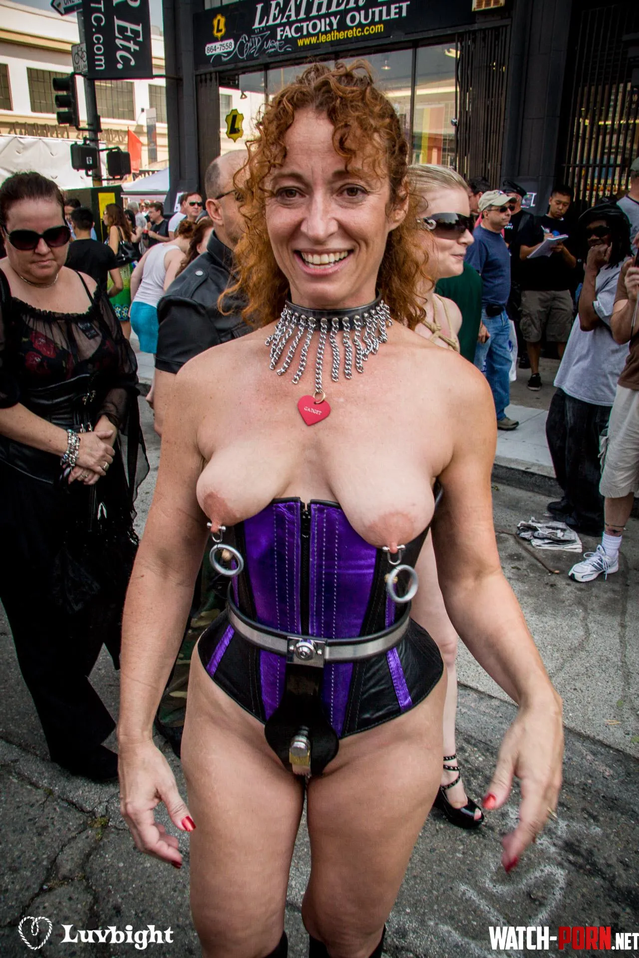 My what big nipple rings you have Dee Luvbight Folsom Street Fair 2009 by MickLuvbight