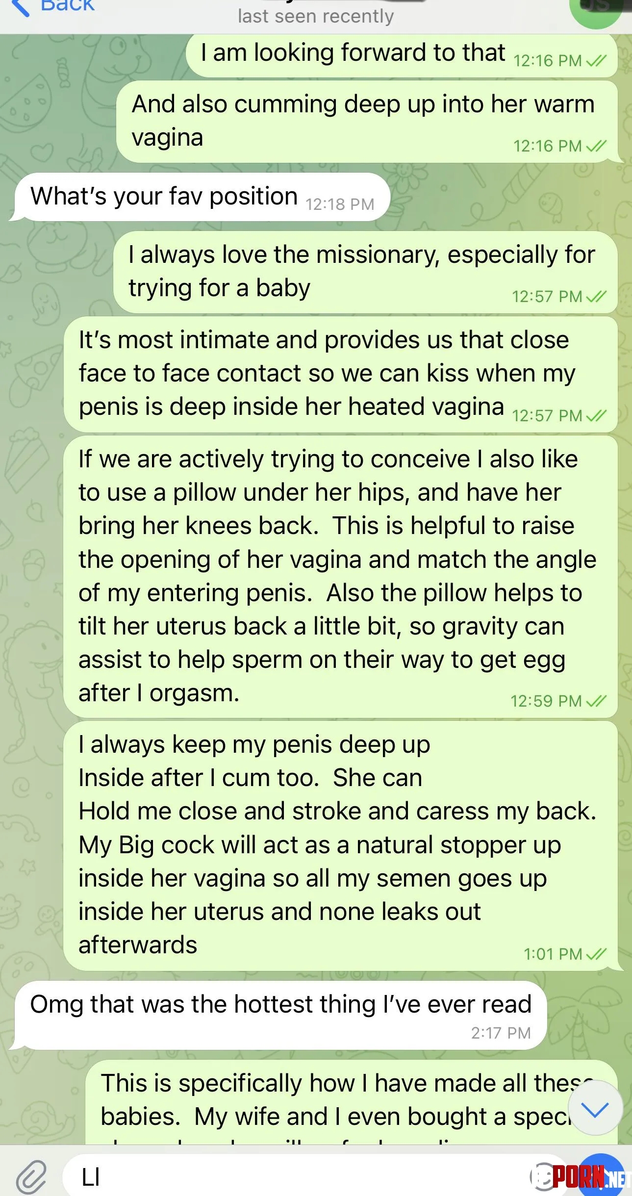 Telling a cuckold husband  exactly how Im going to impregnate his wife by Breeding_Horse