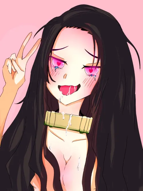 Thumbnail Exquisite Ahegao Beauty Featuring Nezuko by MissDelita