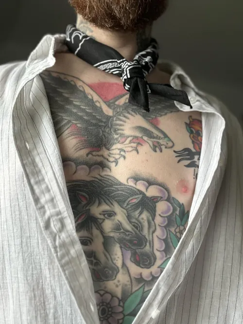 Thumbnail Picnic Attire: hogibearr's Style in hotguyswithtattoos Category Revealed