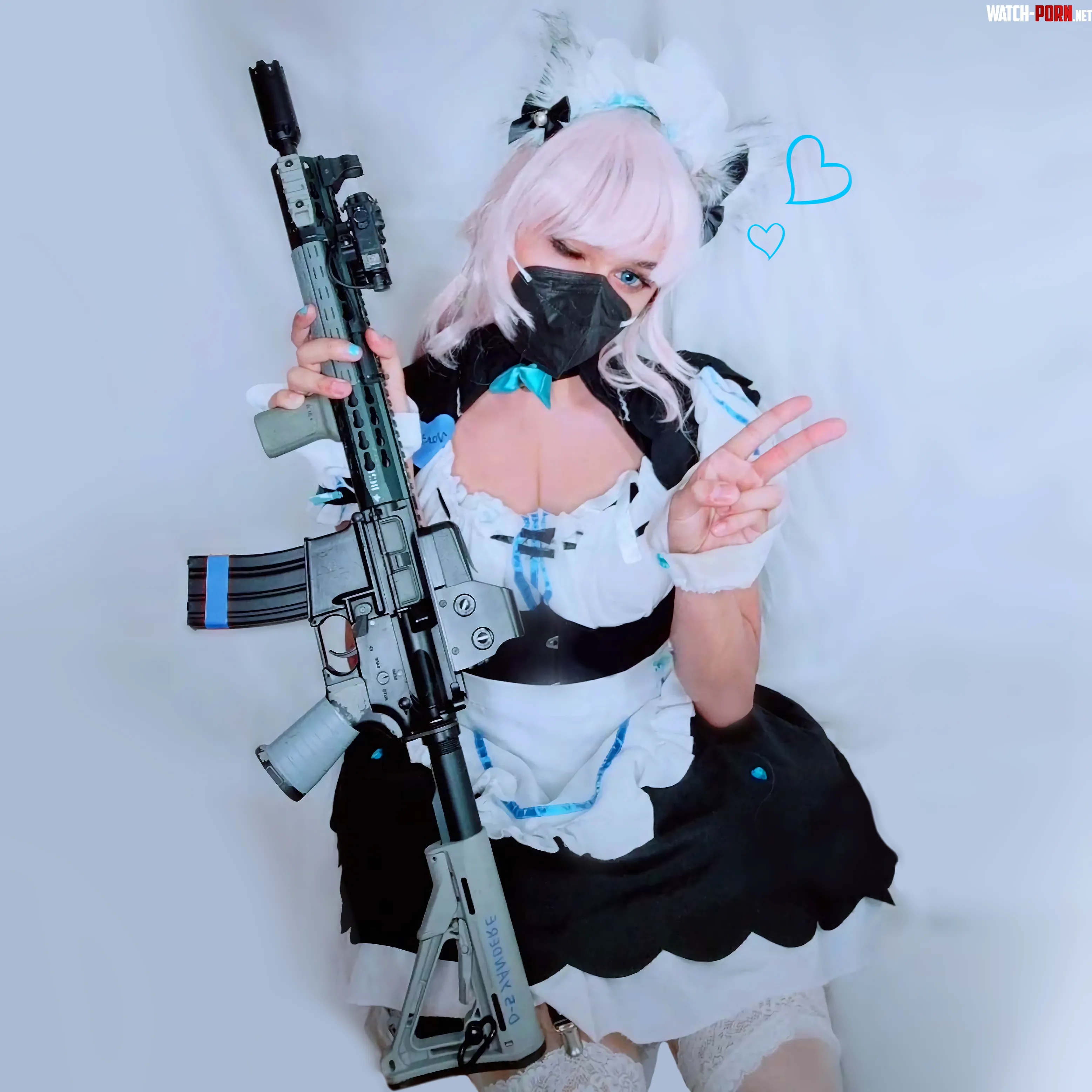 Nekopara Vanilla and her AR15 by Half_Gravity