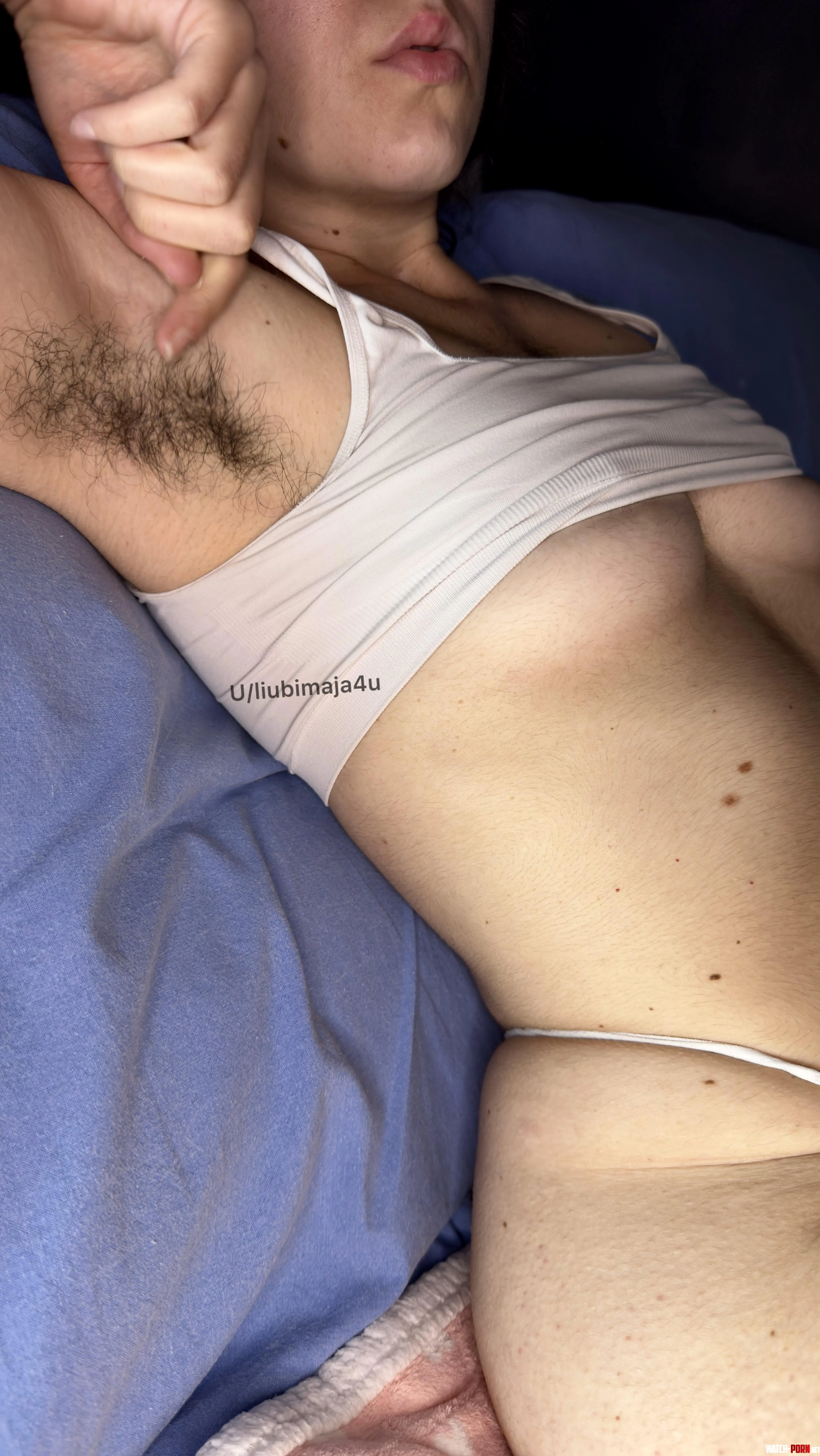 Come lie down with me so you can smell the natural scent of my hairy armpits  by Liubimaja4u