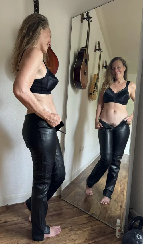 Thumbnail Vintage Leather Pants at 58: Celebrating My Birthday in Style by Mrseviemae