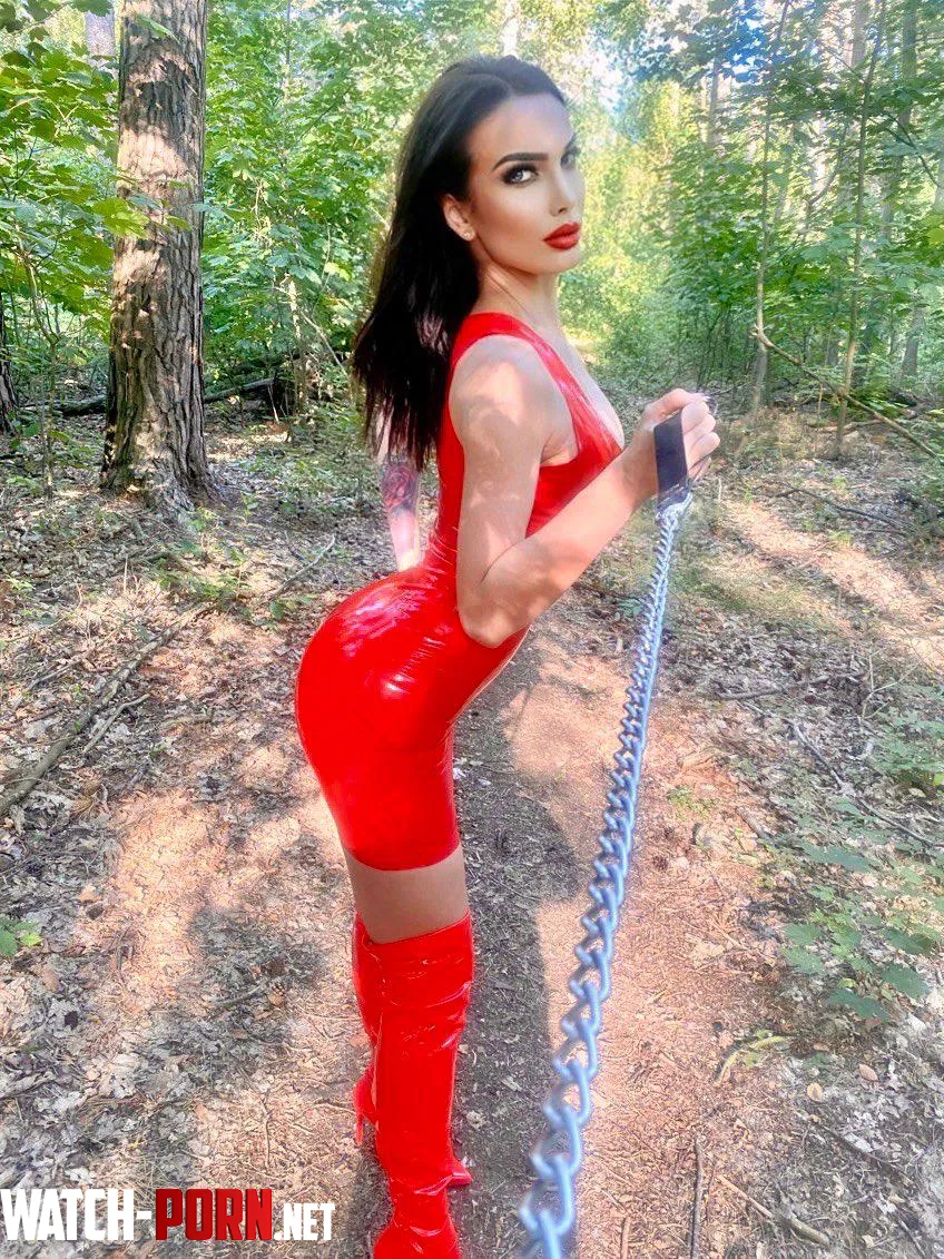 Red latex dress for my beta by mrs_utraviolence