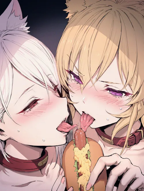 Thumbnail Nakiri Cousins' Ahegao Tease in HAONIFood Wars