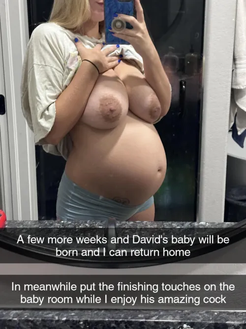 Thumbnail Staying Away: Cuckold Pregnancy Journey by Captionsforever