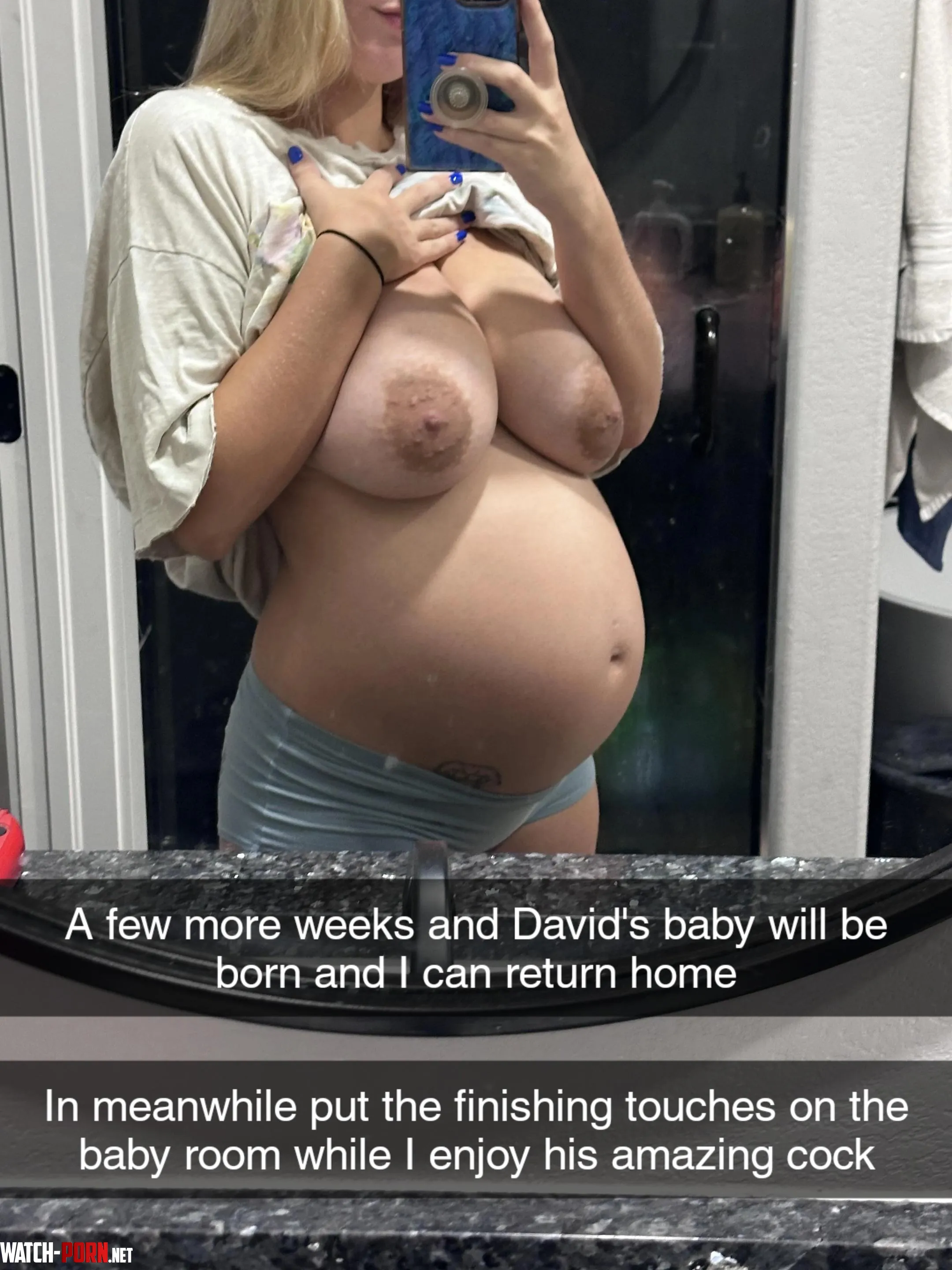 Wife is staying at her bulls house and will only come back until the baby is born by Captionsforever