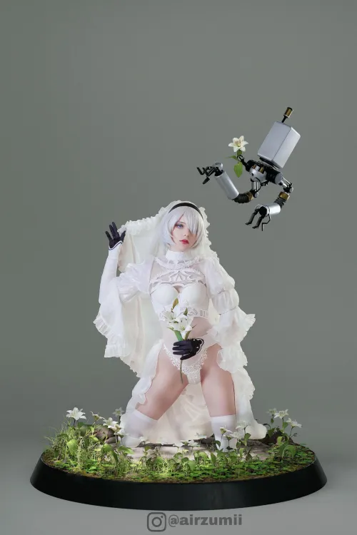 Thumbnail Chic 2B Wedding Cosplay Unveiled | nessiiyo