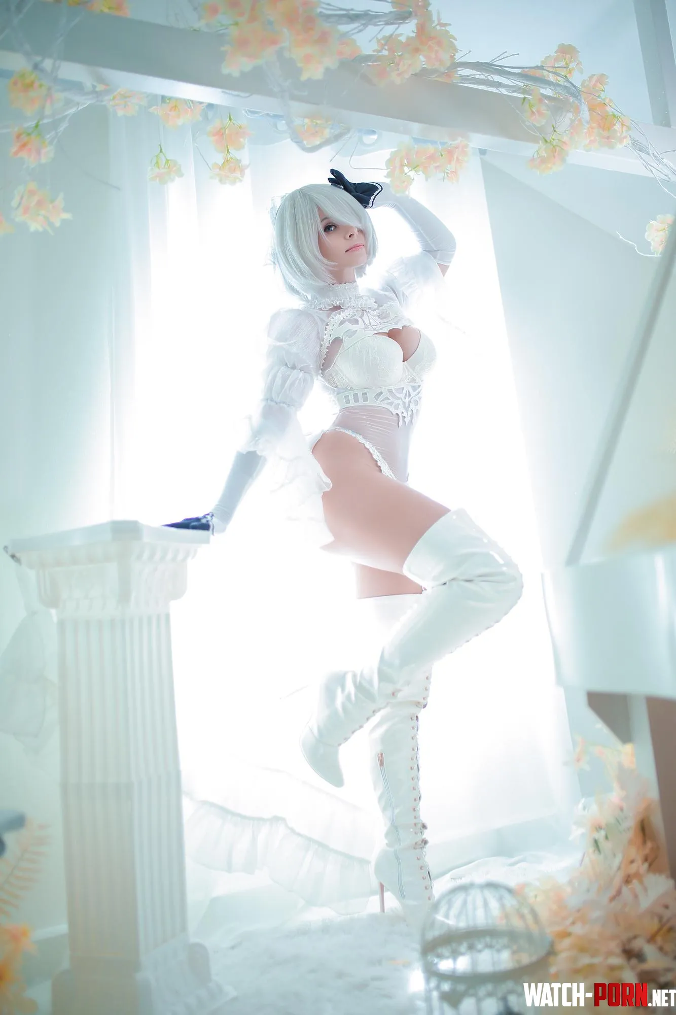 Bride 2B cosplay by Yuna Kairi by YunieSunshine