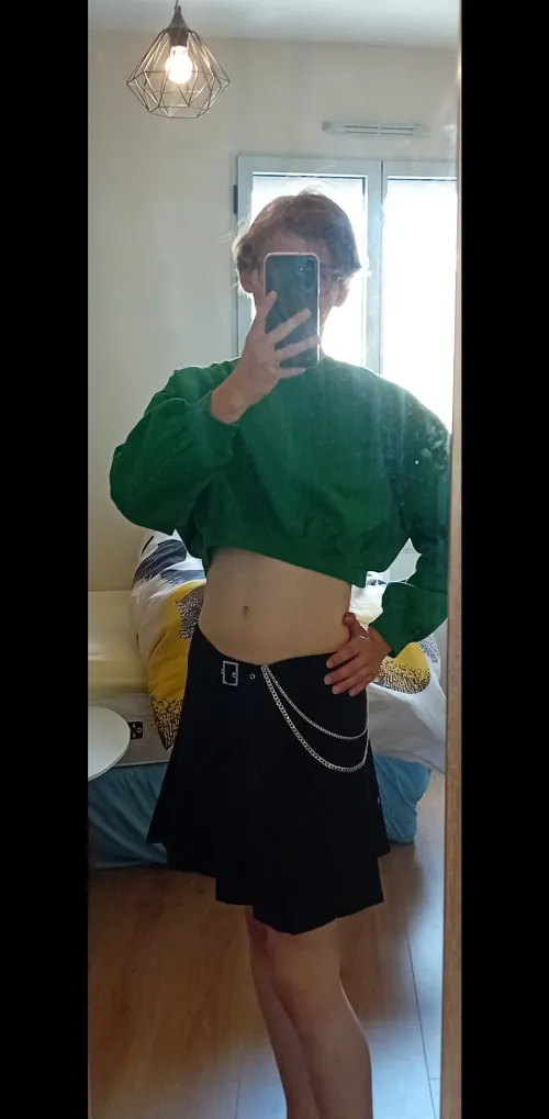 Thumbnail Rocking the Skirt Style by _french_boy_ | Femboy Fashion