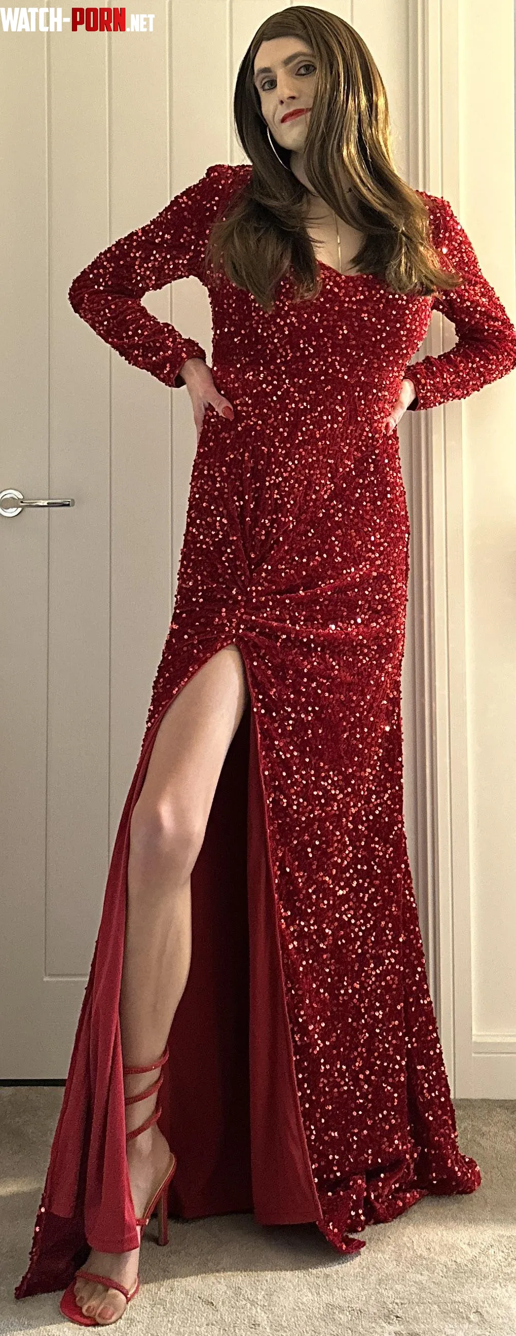 Lady in Red  by JL_Crossdresser