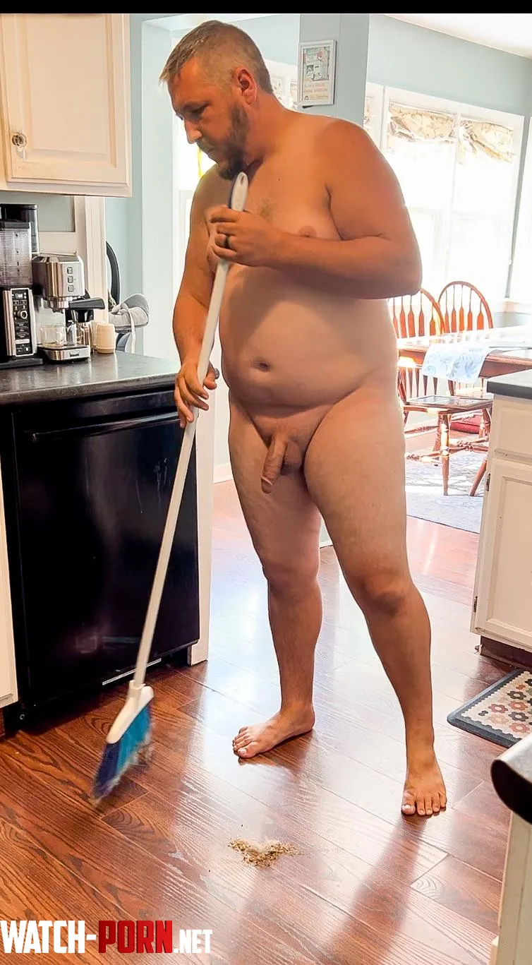 Hows this picture for your lady  boner a man cleaning  by Dadbodnoah