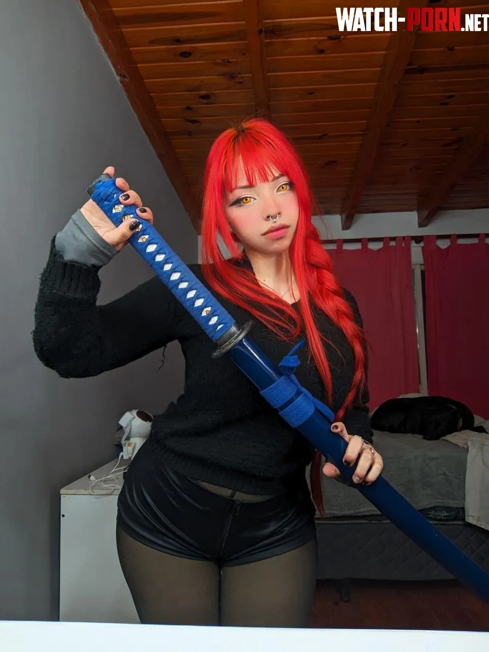 Makima is ready to bring out her swords to have a battle with yours by babygirlkittenxo by babygirlkittenxo