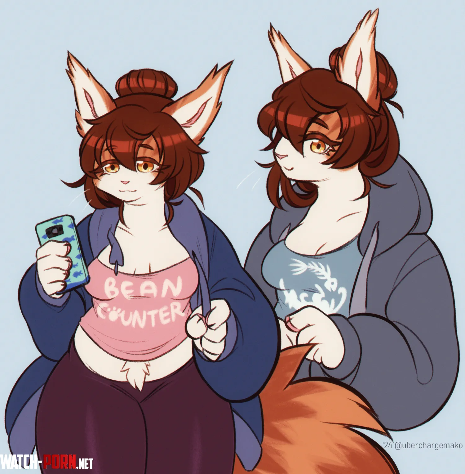 Fluffy casual cat I drew by uberchargecovu