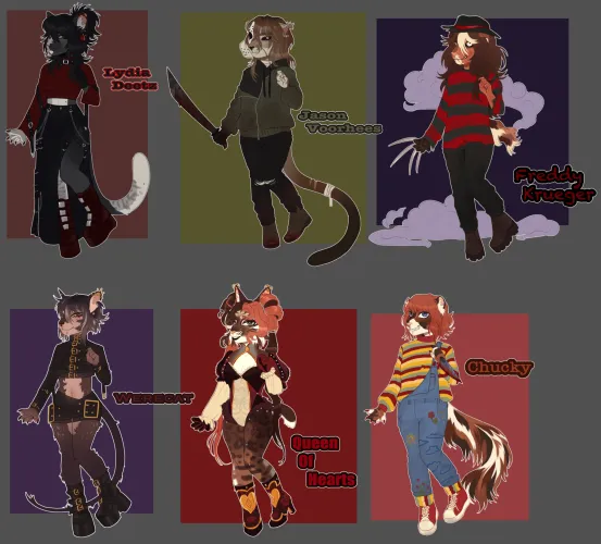 Thumbnail KaijuuTeeth's Halloween-Themed Adopts | Furry Delights