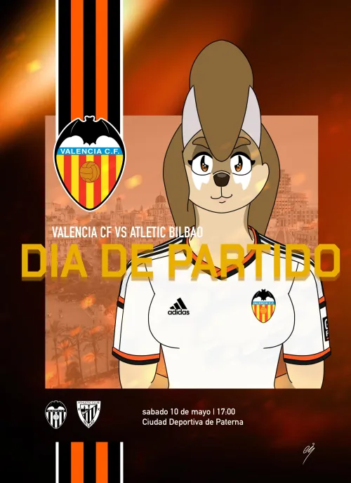 Thumbnail Explore Furry Art - Valencia CF Femenino Graphic by Jazzybarcaman