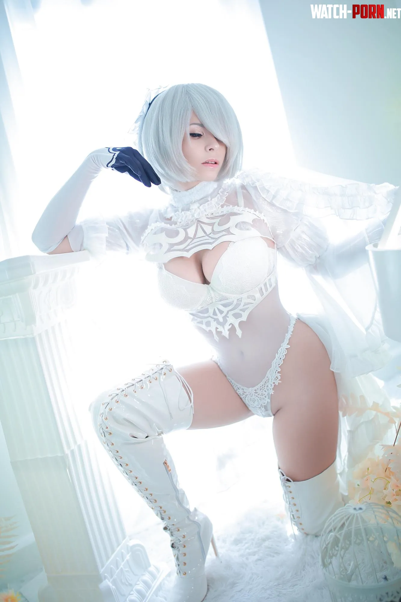 Bride 2B cosplay by Yuna Kairi  by YunieSunshine