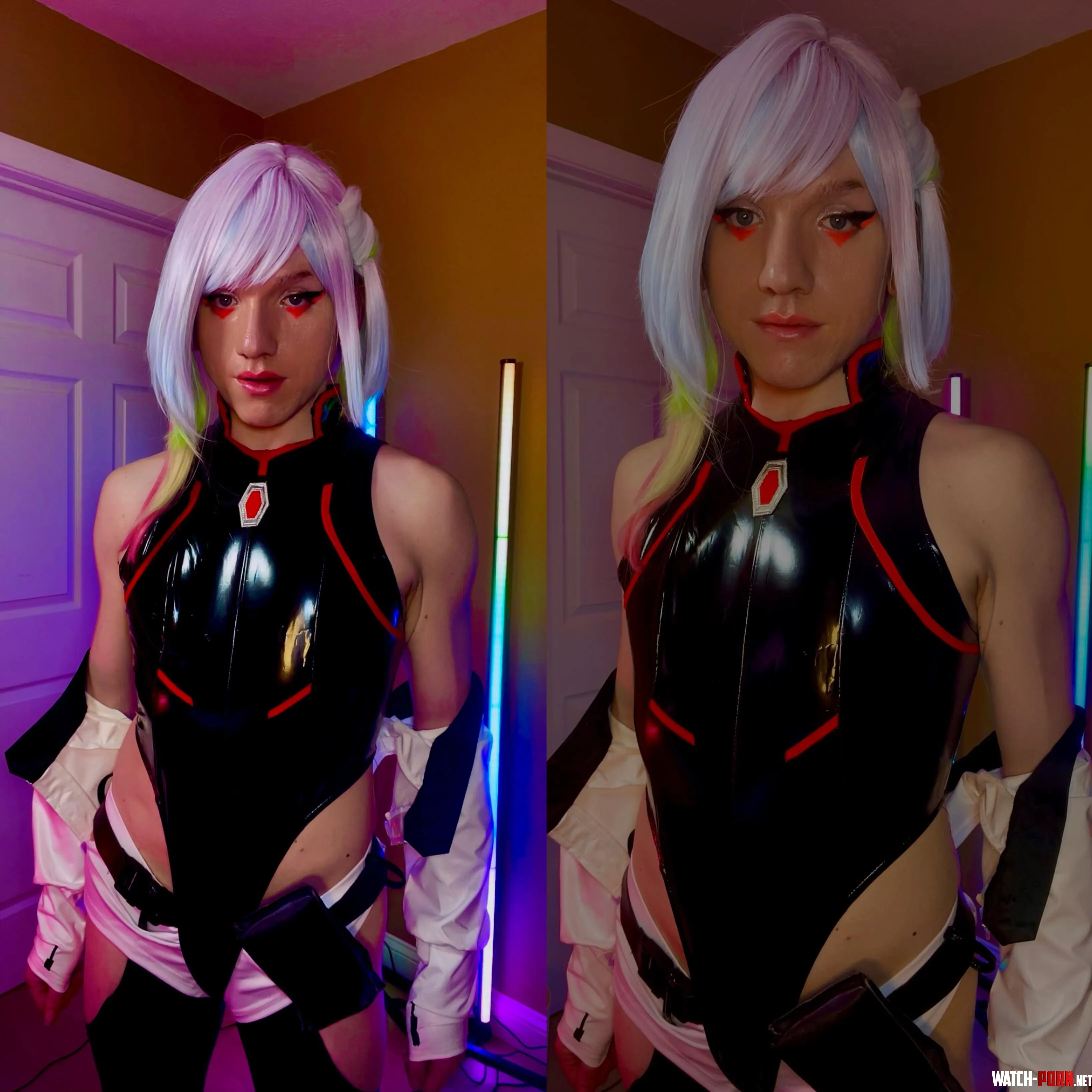 Femboy Lucy from Cyberpunk Edgerunners  by femboycloudstrife