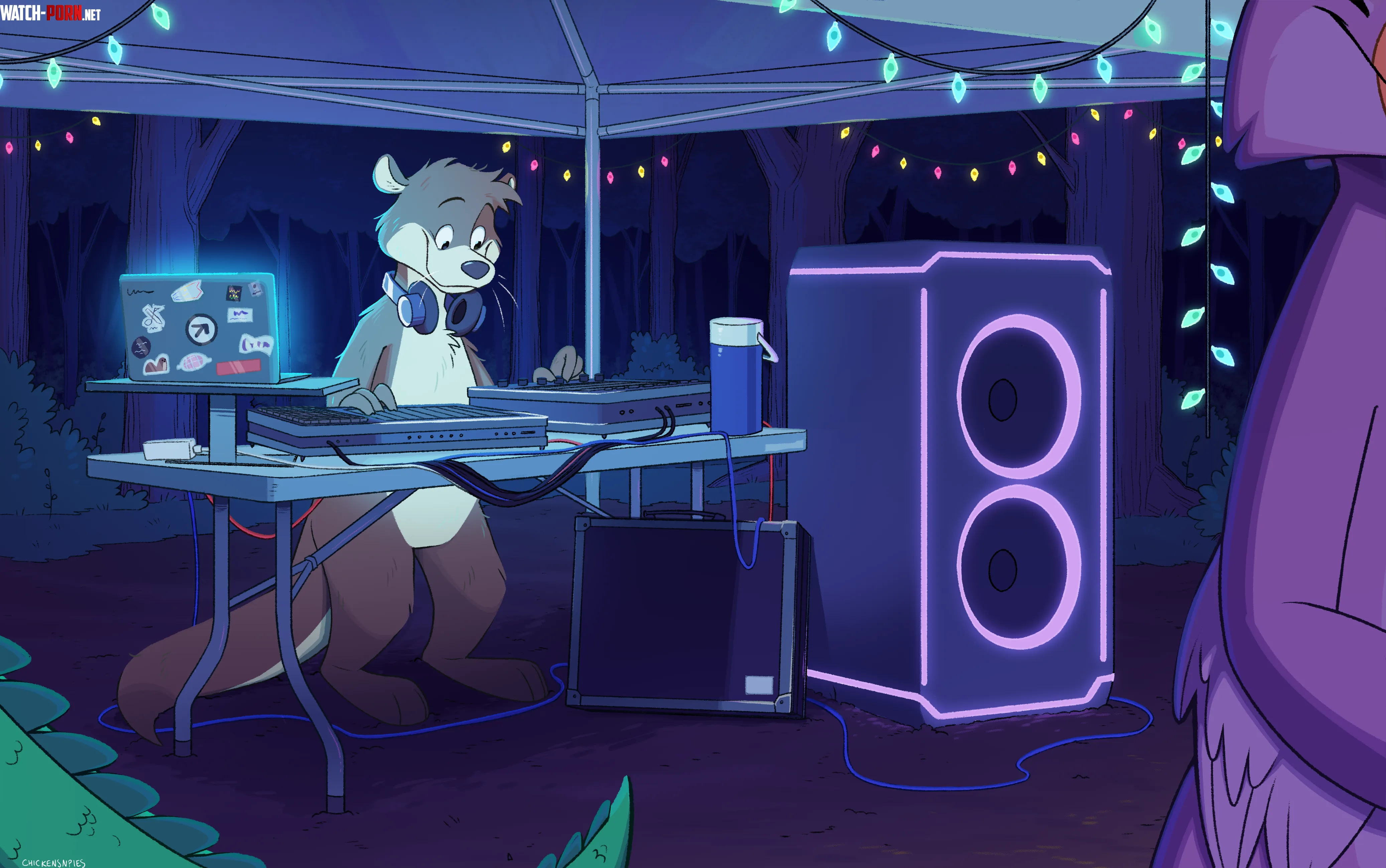 party otter art by me chickensnpies1 on twitter by chimigni