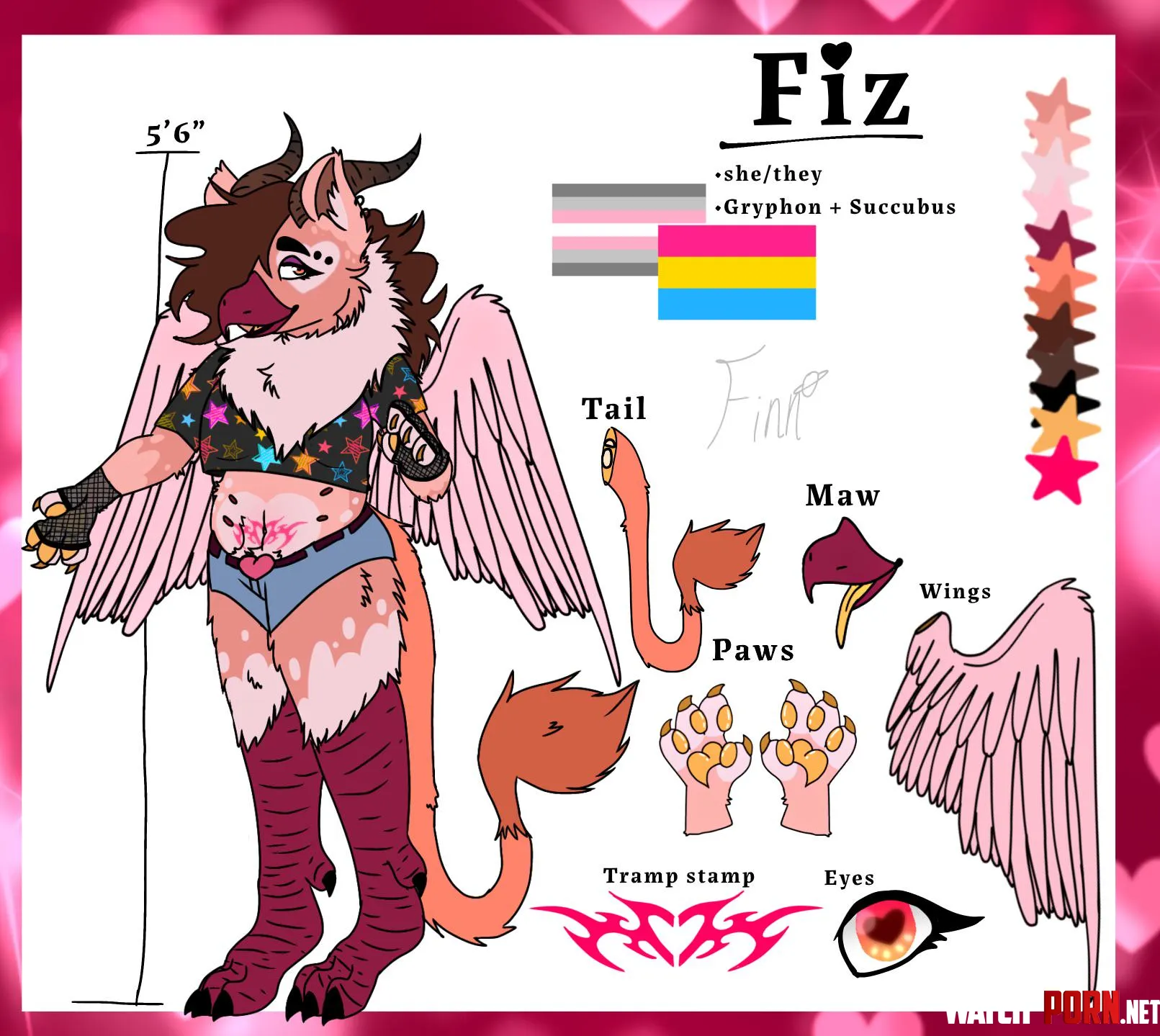 Fiz the gryphon  art by me by SLVGGYKITTYZ