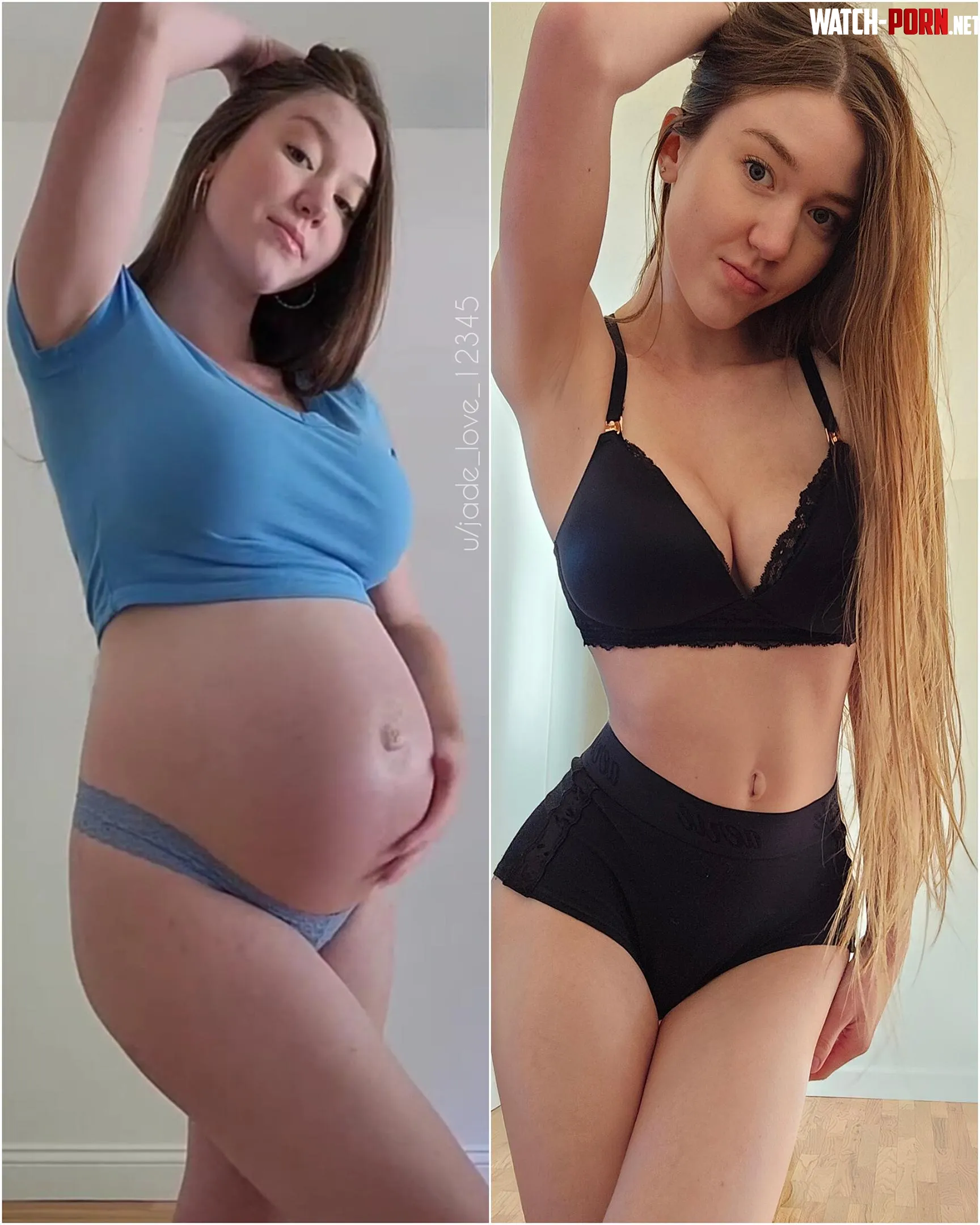 Pregnant belly vs ready to get pregnant again  by jade_love_12345