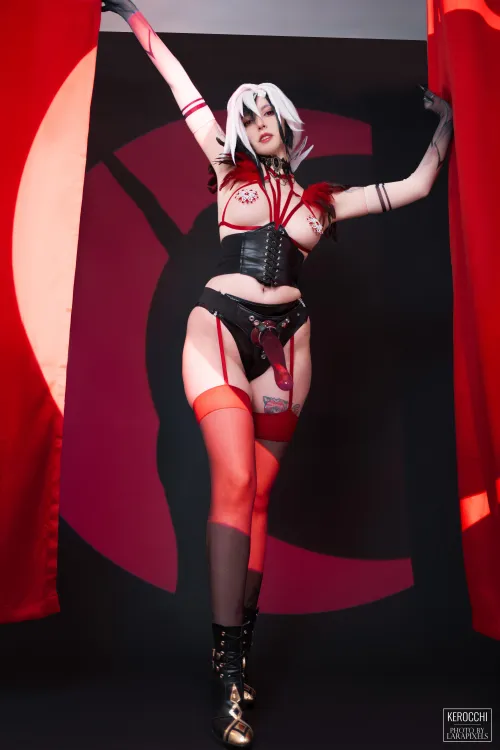 Thumbnail Kerocchi Presents Arlecchino Femdom Cosplay | CosplayLewd Showcase