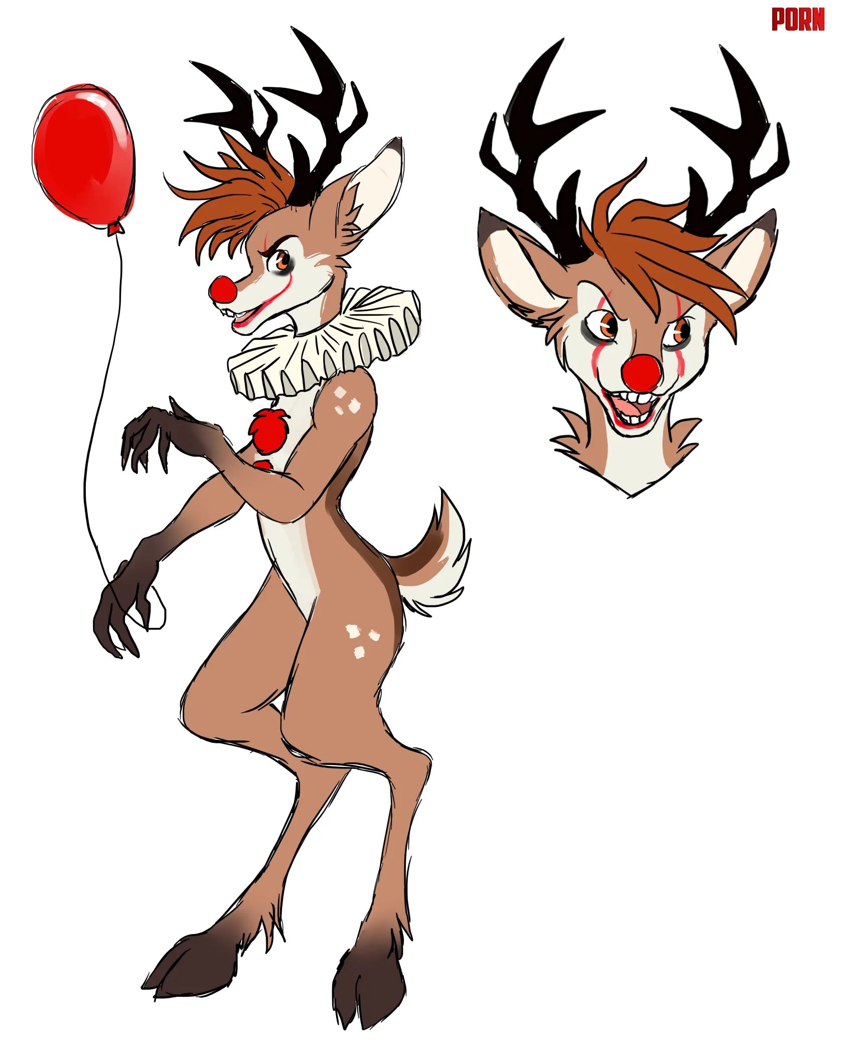  Can You Guess Which Two RedNosed Characters Inspired This Design Adoptable by Glittering-Amount-68