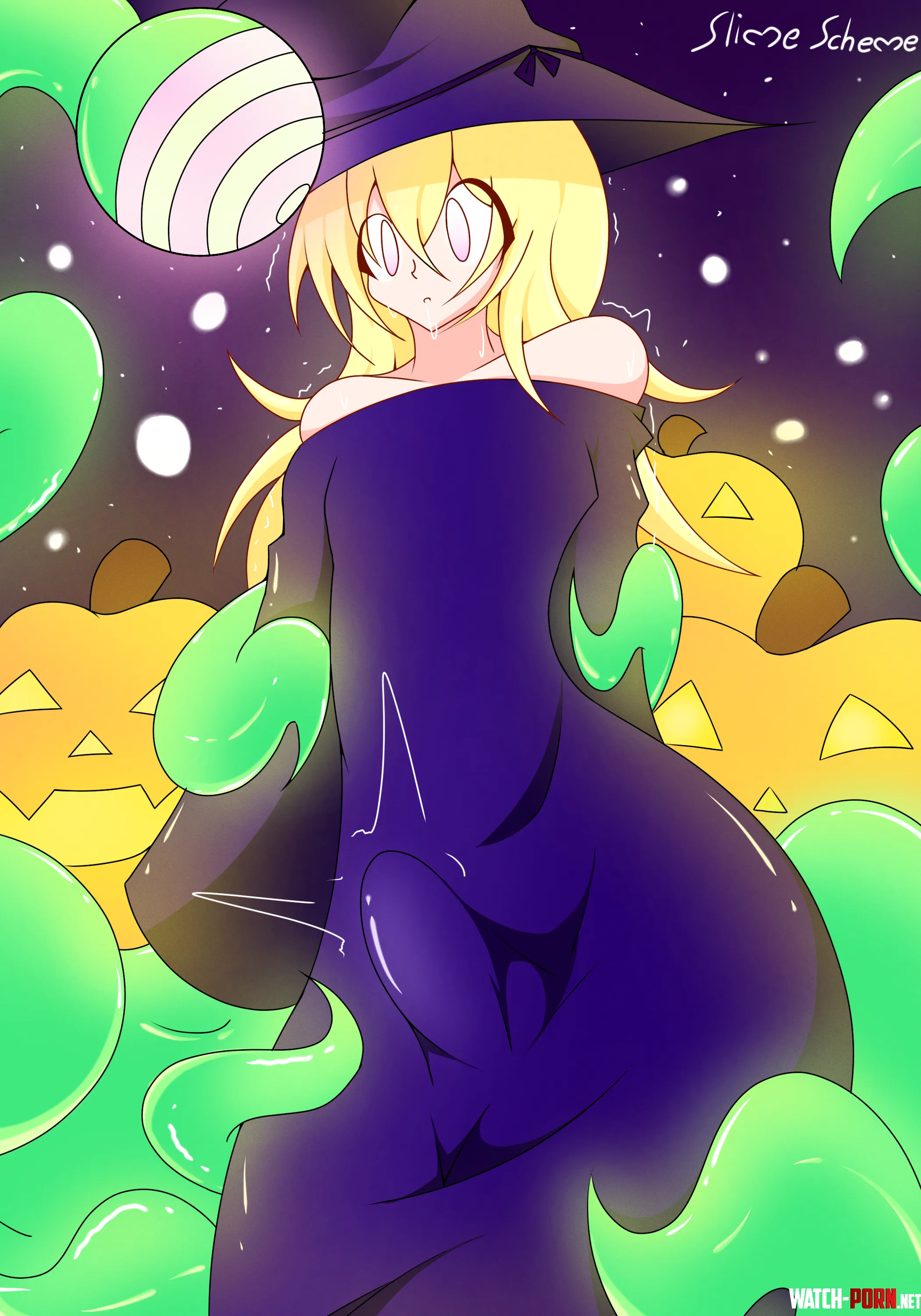 Witch Femboy Artist SlimeScheme by ScarySoda7