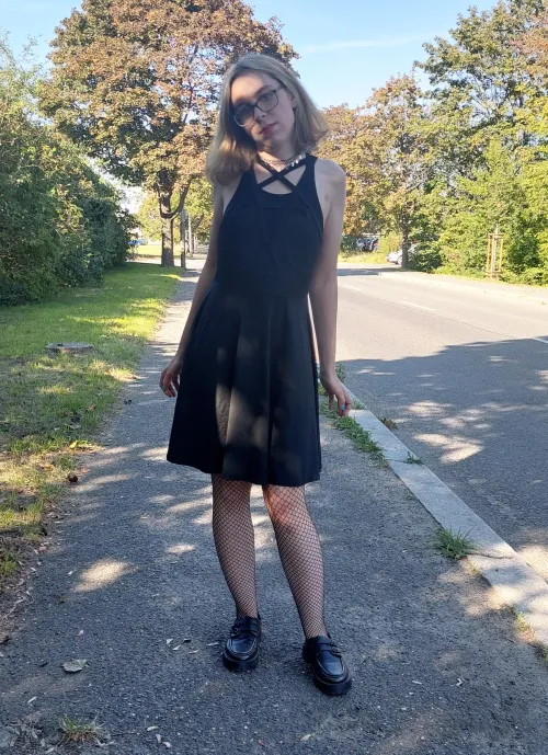 Thumbnail Stunning Walk in a Beautiful Dress by style_without_labels | femboy