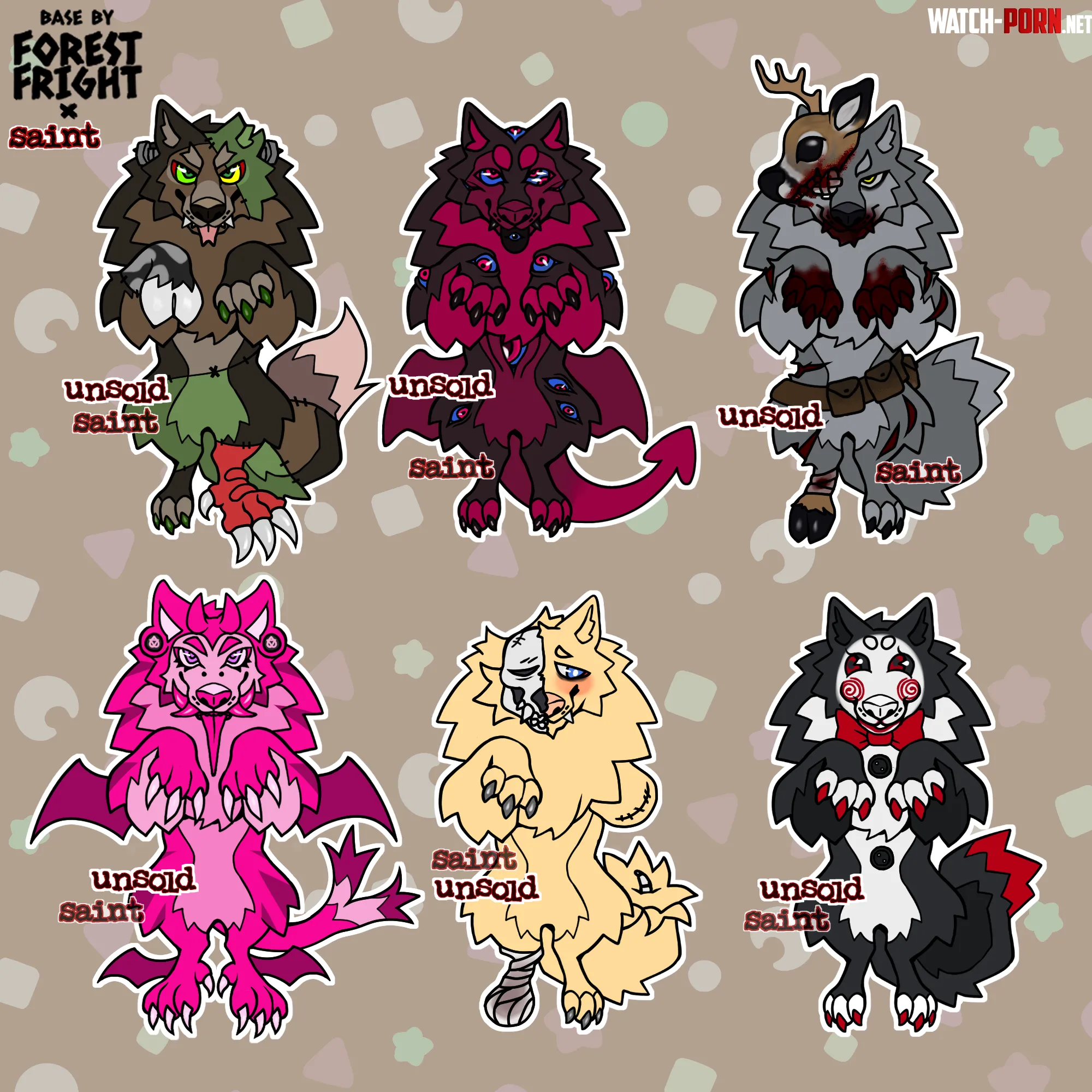 really proud of these adopts i made hehe sainttan priestparty by jjeomm