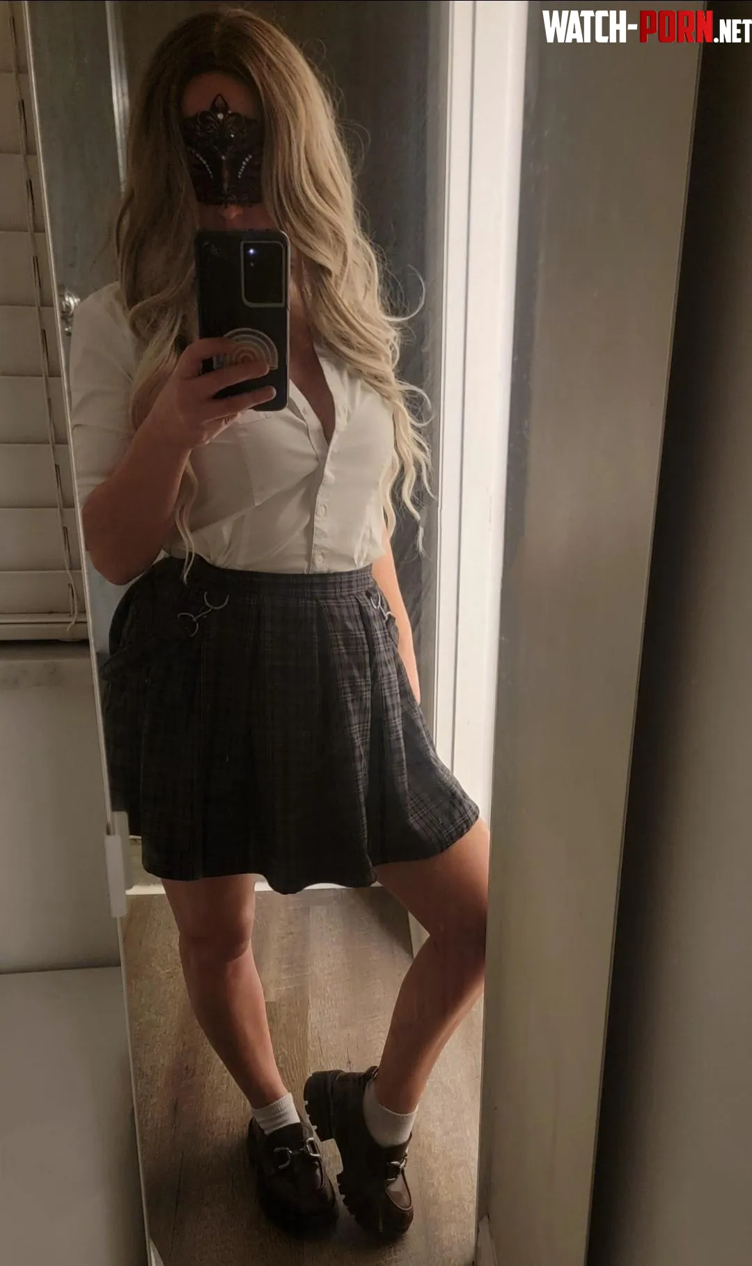 Decided to have a little fun tonight and give a little throwback to my Catholic school days Can I stil pull it off as a 42 yo Mom by BrynnPalmer