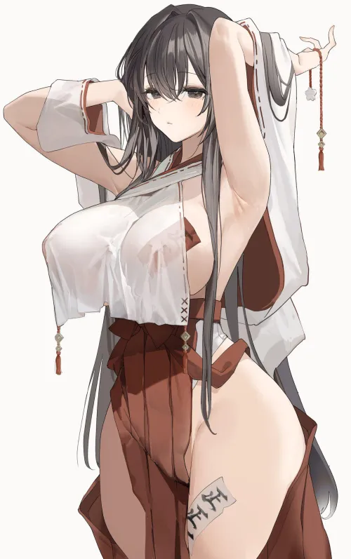 Thumbnail Ecchi Elegance: Embrace the Modified Shrine Maiden Outfit