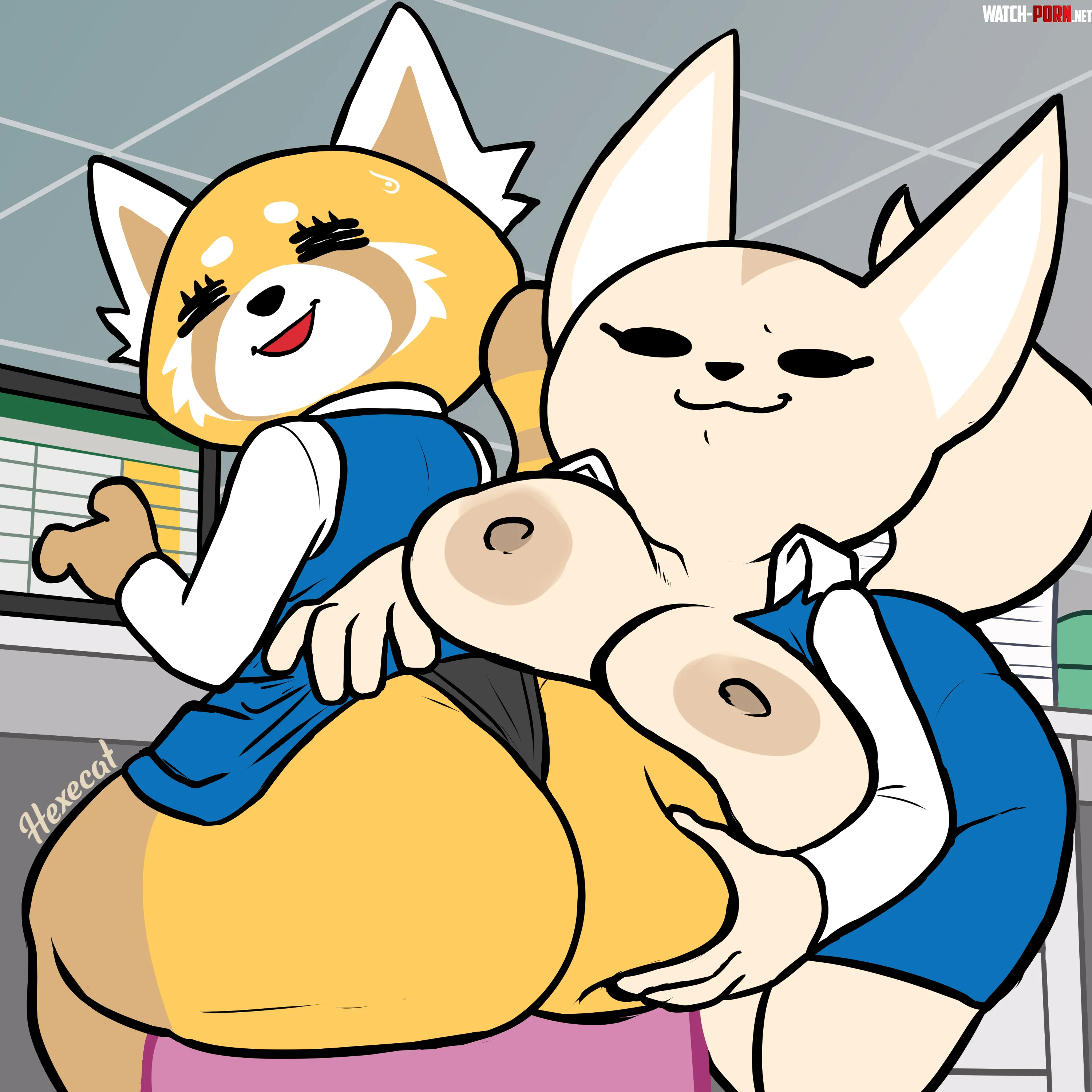 Retsuko and Fenneko Hexecat by Hexecat