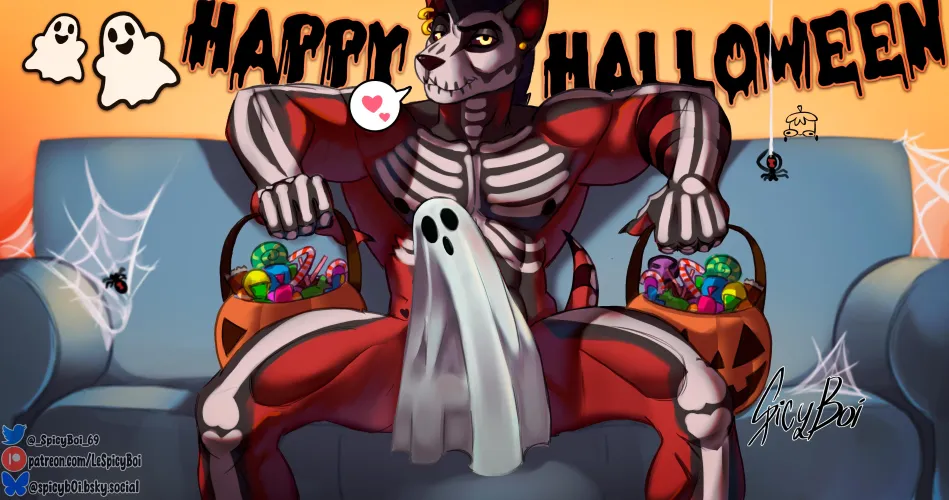 Thumbnail Happy Halloween Fellas by SpicyB0I_: Spooky Yiff Fest