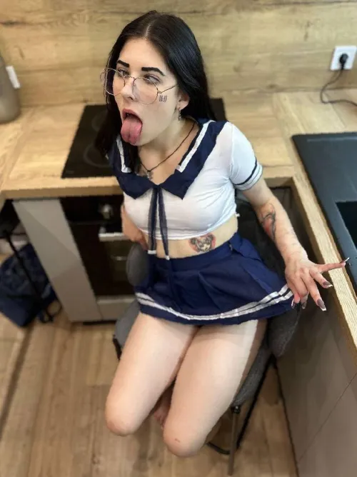 Thumbnail Look What I Can Do, Daddy: A Playful Ahegao Display by plushsesam