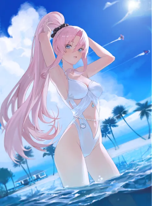 Thumbnail White Swimsuit Art Creation by CheetahSperm18