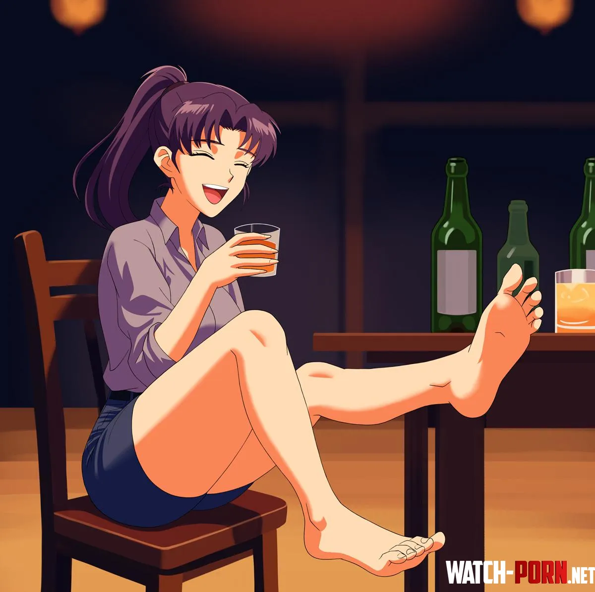 Misato Katsuragi Neon Genesis Evangelion OC by conejologia