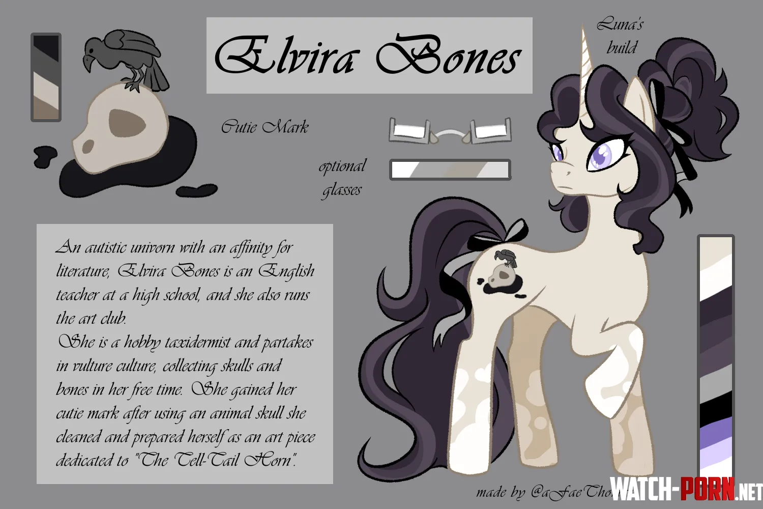 Finally made a ref for my pony sona by kleptotoid