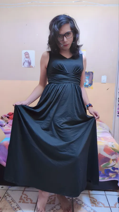 Thumbnail Long Black Dresses: A Femboy's Weakness Revealed