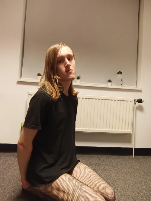 Thumbnail Walking Around in Fishnets: Comfort and style by isuckthighs-tiktok in the femboy Scene