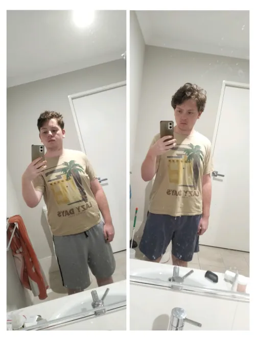 Thumbnail Celebrating Progress: What 10 Months Can Do - Tracking Progress with a T-Shirt by tsfhlover04 | gaybrosgonemild