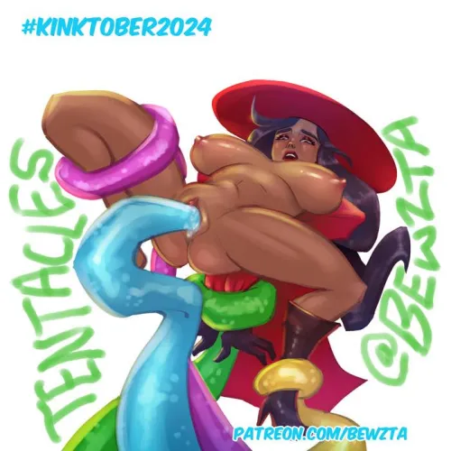 Thumbnail Kinktober2024 Carmen Sandiego Tentacles Bewzta Adventure | GameOverGirls