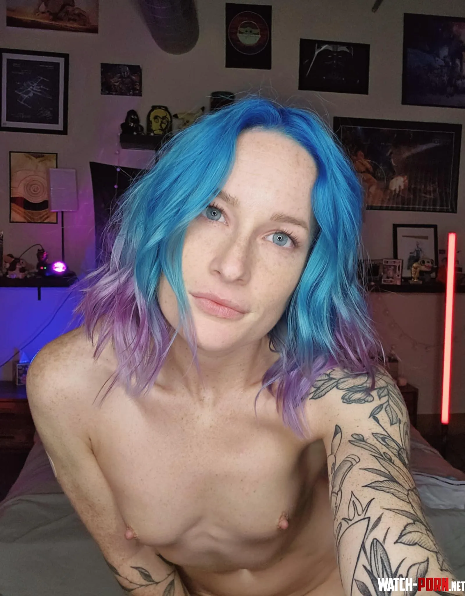 Blue hair  small tits by _MyLittlePanda_