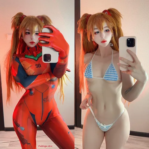 Thumbnail puddingudesu Shines in Asuka's Cosplay Transformation | cosplaygirls