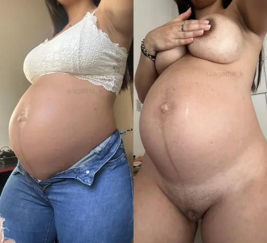 Thumbnail Pleasing Pregnant Body Revealed by Agatha_k | PregnantPetite