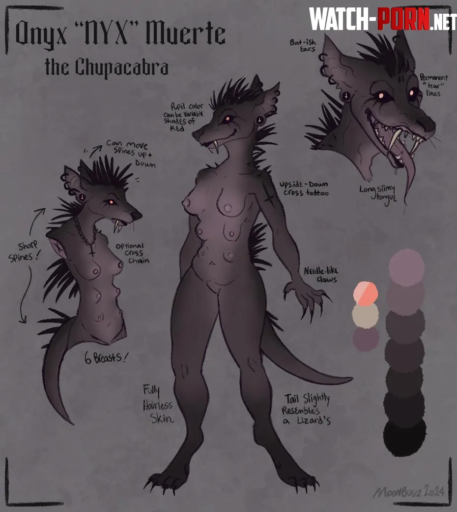 X OC Onyx Muerte the Chupacabra  by JarFullOfBugs