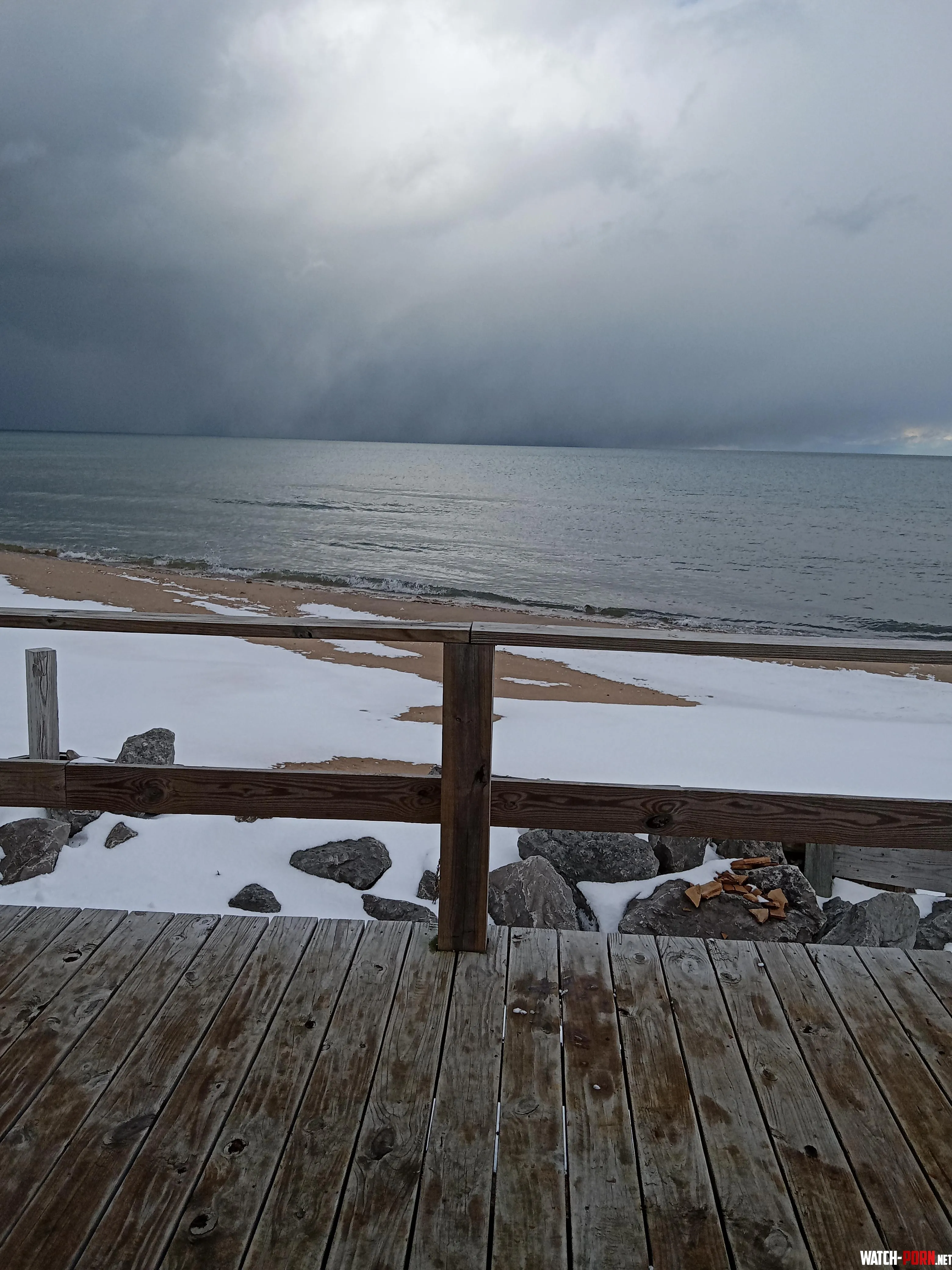 Winter Lake Huron by Tonelokedy