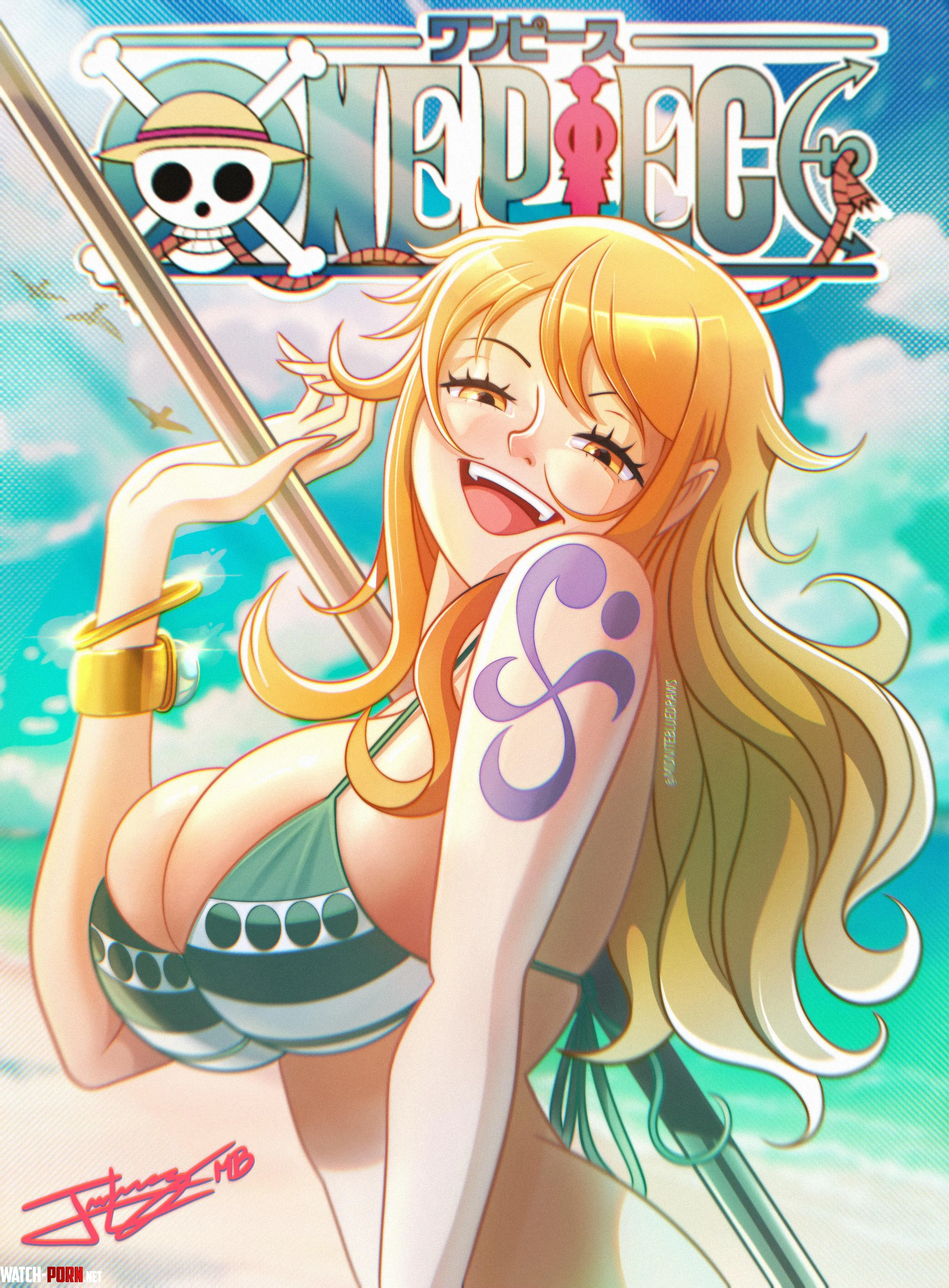 Nami fan art by me midniteblueart by MidniteBlues